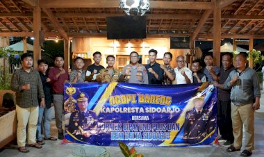 Komitmen-Jaga-Kondusifitas-Kamtibmas,-Kapolresta-Sidoarjo-Ngopi-Bareng-Mahasiswa