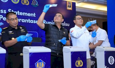 Polri-dan-Bank-Indonesia-Musnahkan-466.535-Lembar-Uang-Rupiah-Palsu,-Perkuat-Sinergi-Jaga-Kedaulatan-Rupiah
