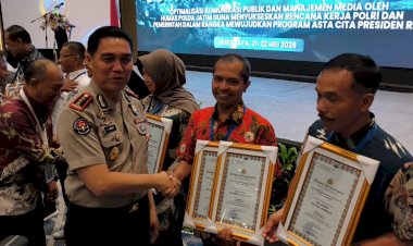Humas-Polresta-Sidoarjo-Raih-Dua-Penghargaan-di-Rakernis-Bidhumas-Polda-Jatim-2026