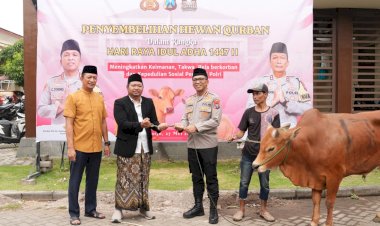 Idul-Adha-2026,-Polresta-Sidoarjo-Salurkan-100-Hewan-Kurban