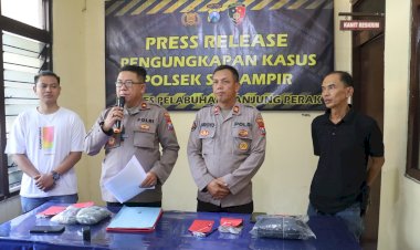 Polres-Pelabuhan-Tanjungperak-Amankan-Tersangka-Pencuri-Komponen-Panel-TL-di-Surabaya