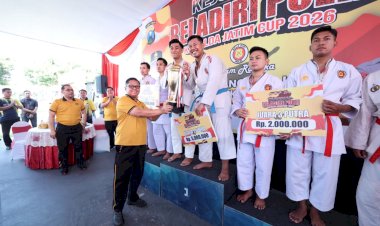 Kejuaraan-Beladiri-Polri-Piala-Kapolda-Jatim-2026-Sambut-Hari-Bhayangkara-ke-80,-Polres-Kediri-Raih-Gelar-Juara