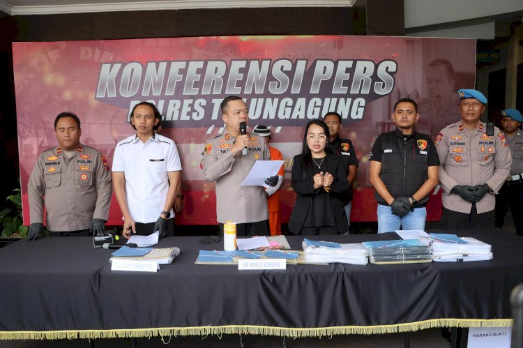 Polisi Ungkap Kasus Dugaan Korupsi Kades Kradinan Berkas Penyidikan Dinyatakan Lengkap oleh Kejari Tulungagung