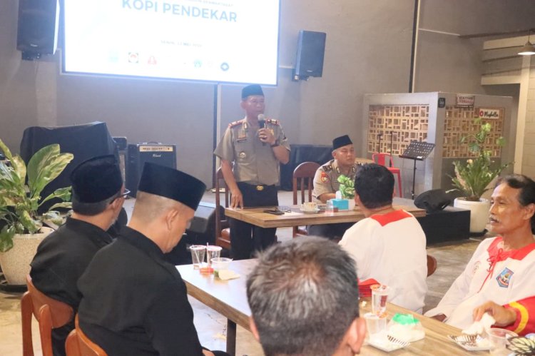 Polres Madiun Kota Perkuat Komitmen Jogo Jatim Lewat Kopi Pendekar