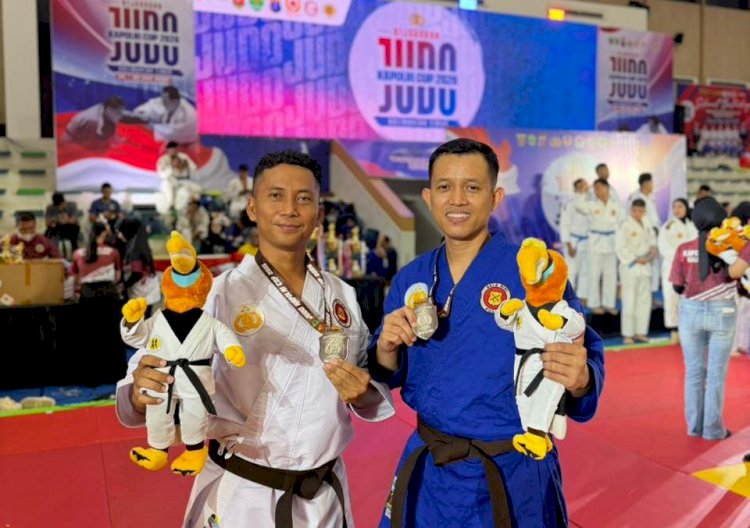 Dua Personel Polres Ngawi, Raih Juara II Kata Beregu Bela Diri Kapolri Cup 2026