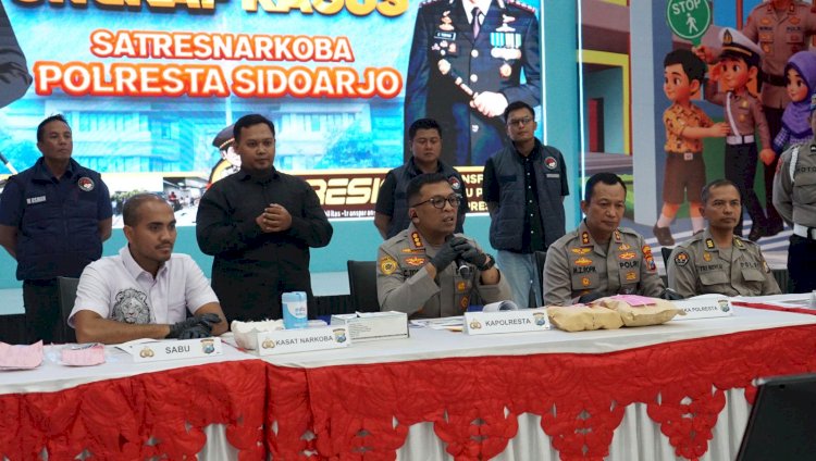 Polresta Sidoarjo Ungkap Peredaran Narkotika Jaringan Internasional, Dua WNA Diamankan