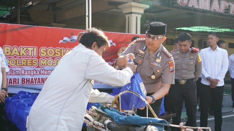 Sambut Hari Bhayangkara Ke 80 Polres Mojokerto Kota Gelar Pemeriksaan Kesehatan Gratis