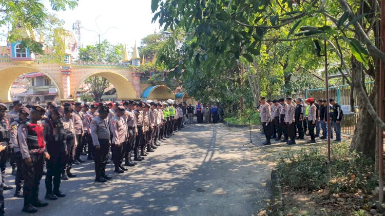 Polres Pelabuhan Tanjungperak Libatkan 696 Personel Kawal Pengesahan Warga Baru PSHT di Surabaya