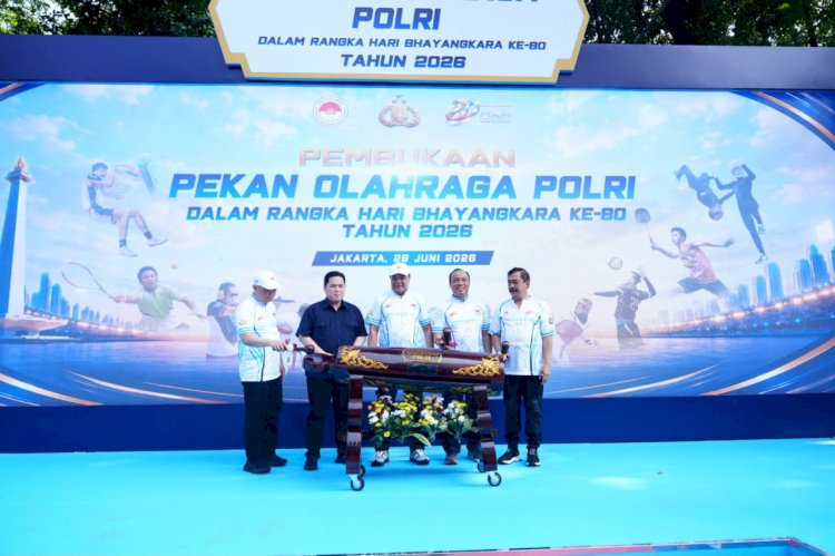 Menpora Erick Thohir Apresiasi Pekan Olahraga Polri 2026: Makin Banyak Event Olahraga, Makin Baik untuk Bangsa