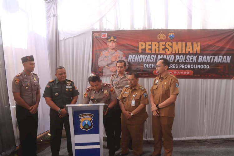 Kapolres  Probolinggo Resmikan Renovasi Polsek Bantaran dan Besuk,Tekankan Optimalisasi Pelayanan Publik